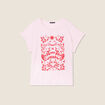 T-shirt manches courtes rose femme