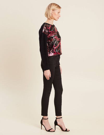 Pantalon magique Le L&eacute;ger coupe ajust&eacute;e noir femme