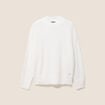 Pull col montant doux ecru femme