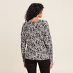 Pull manches longues blanc femme
