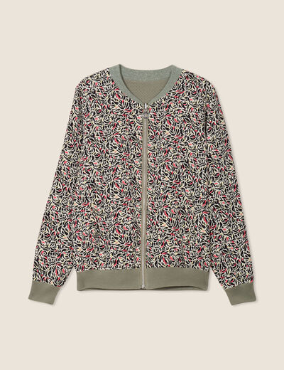 Gilet réversible esprit bomber jaune citron femme