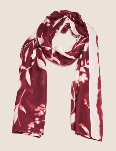 Foulard bordeaux femme