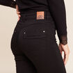 Jean coupe droite taille haute noir femme