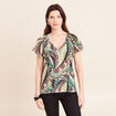 T-shirt manches courtes vert femme