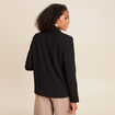 Veste tailleur cintr&eacute;e noir femme