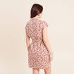 Robe droite zipp&eacute;e orange femme