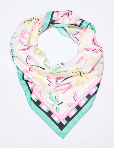 Foulard carré multicolore femme