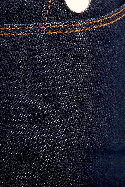 Jean bootcut taille basse denim brut femme