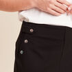 Jupe midi crayon noir femme