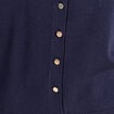 Gilet manches longues col rond bleu marine femme