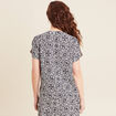 Blouse manches courtes bleu marine femme