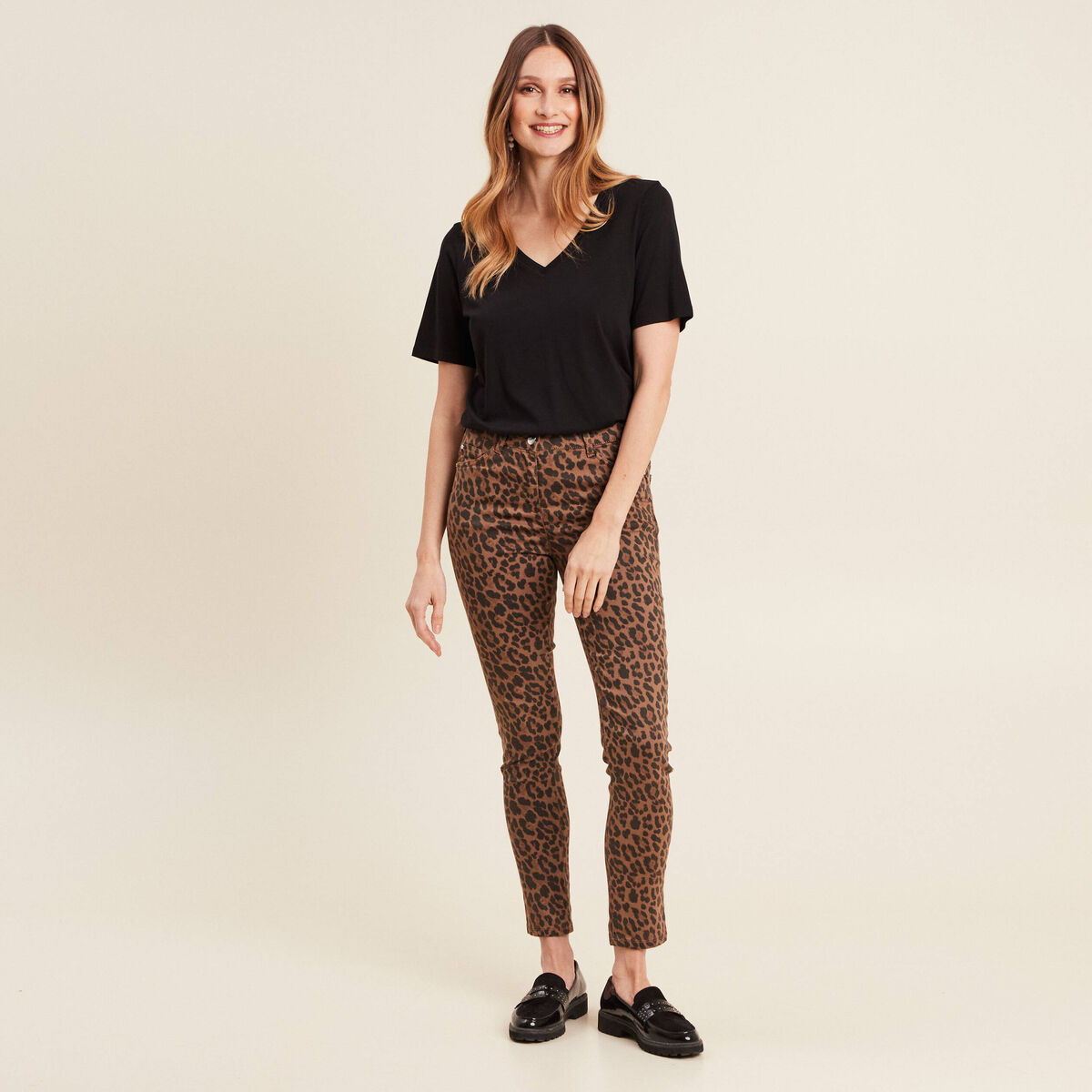 T-shirt manches courtes noir femme