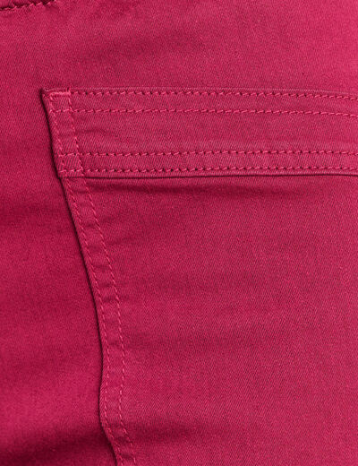 Pantalon coupe mom 7/8&egrave;me rouge fonc&eacute; femme