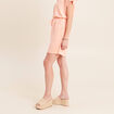 Short taille haute orange abricot femme
