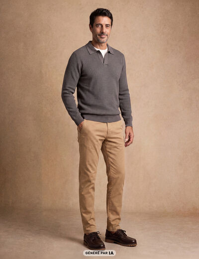 Pantalon Magique Monsieur le Leger chino beige femme