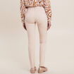 Pantalon magique ajusté taille standard ecru femme