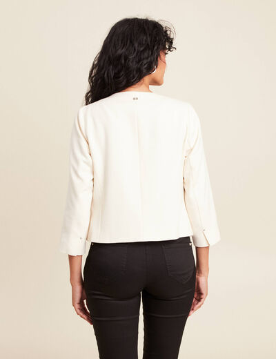Veste cintrée ecru femme