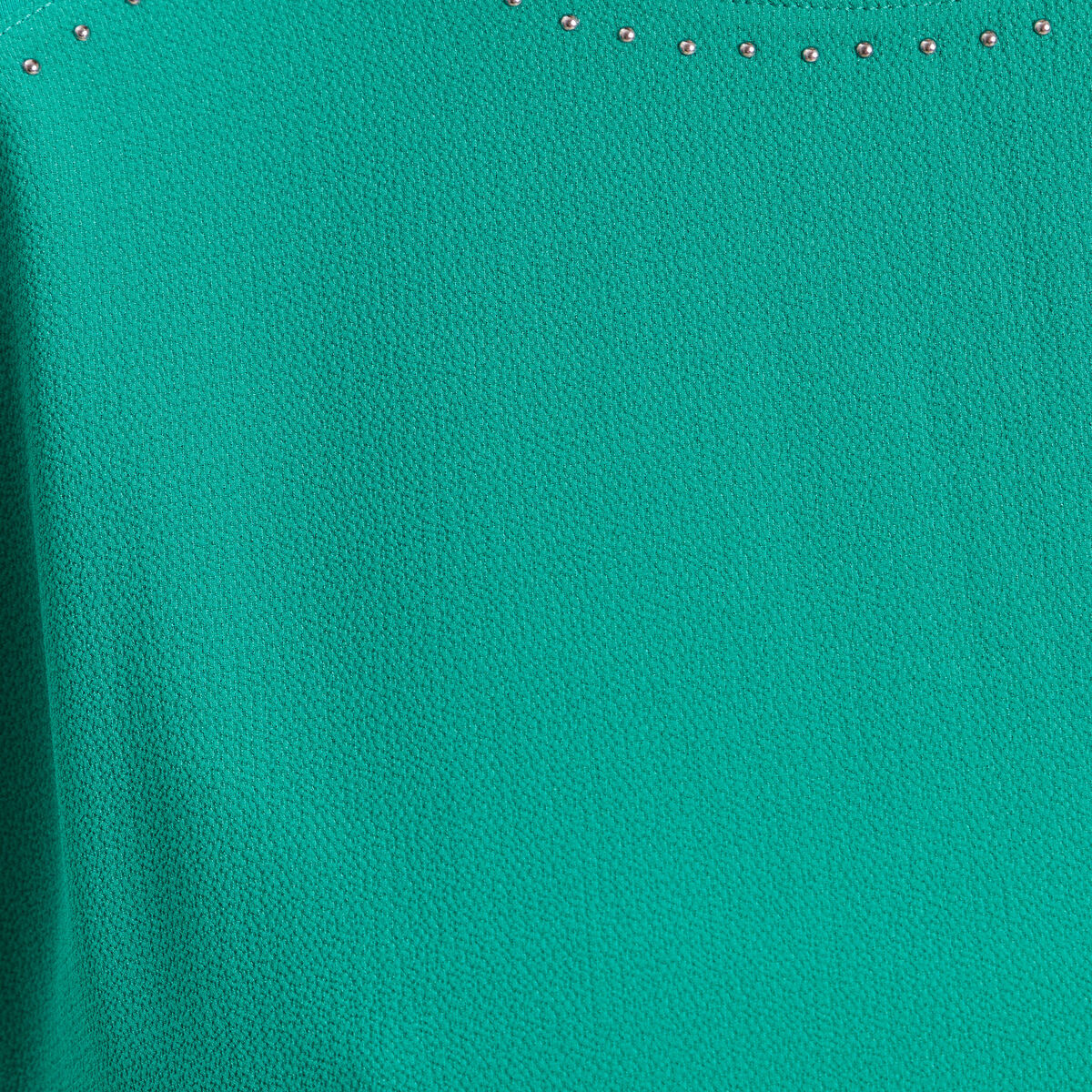 T-shirt bi-mati&egrave;re manches courtes vert menthe femme