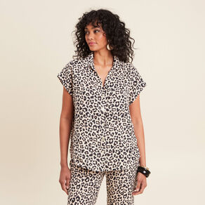 chemise sans manches sable femme Chemise sans manches sable femme
