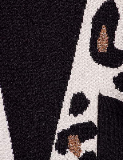 Pull manches longues noir femme