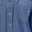 Chemise manches longues jean denim stone femme