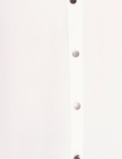 Chemise manches 3/4 ecru femme