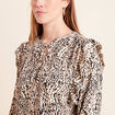 T-shirt manches longues beige femme