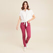 Chemise manches courtes fluide ecru femme