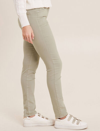 Pantalon léger taille standard long vert clair femme