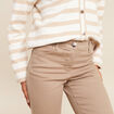 Pantalon magique L'Unique effet brillant taupe femme