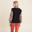 T-shirt manches longues 2-en-1 orange femme