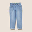 Jean coupe mom 7/8&egrave;me denim double stone femme