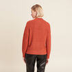 Pull manches longues sequins vieux rose femme