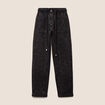 Pantalon coupe mom 7/8&egrave;me vert kaki femme