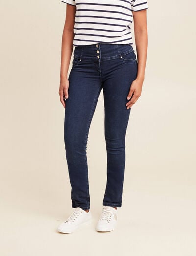 Jean magique Le Gainant coupe ajust&eacute;e denim brut femme