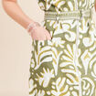 Robe droite zipp&eacute;e vert femme