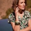 Blouse manches courtes vert femme