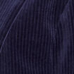 Veste tailleur velours bleu marine femme
