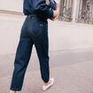 Pantalon magique coupe barrel l'Unique denim blue black femme