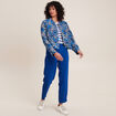 T-shirt manches courtes bleu femme