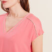 T-shirt manches courtes rose fushia femme