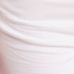 Short droit en jean blanc femme