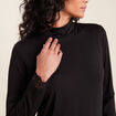 T-shirt thermo-douceur manches longues noir femme
