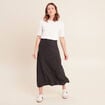 Jupe taille standard gris fonc&eacute; femme
