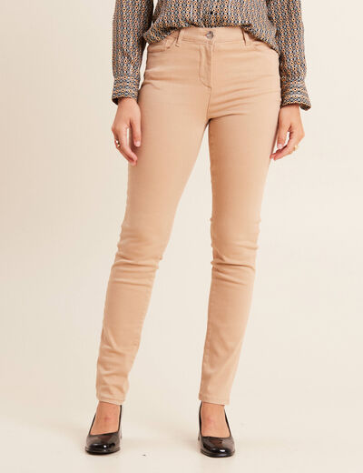 Jean magique ajusté taille standard sable femme