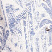 Veste bi-mati&egrave;re jacquard bleu femme