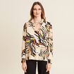Chemise manches longues creme femme