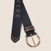 Ceinture large noir femme