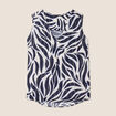 Blouse sans manches bleu foncé femme
