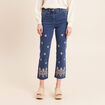 Pantalon magique Le L&eacute;ger coupe droite bleu femme